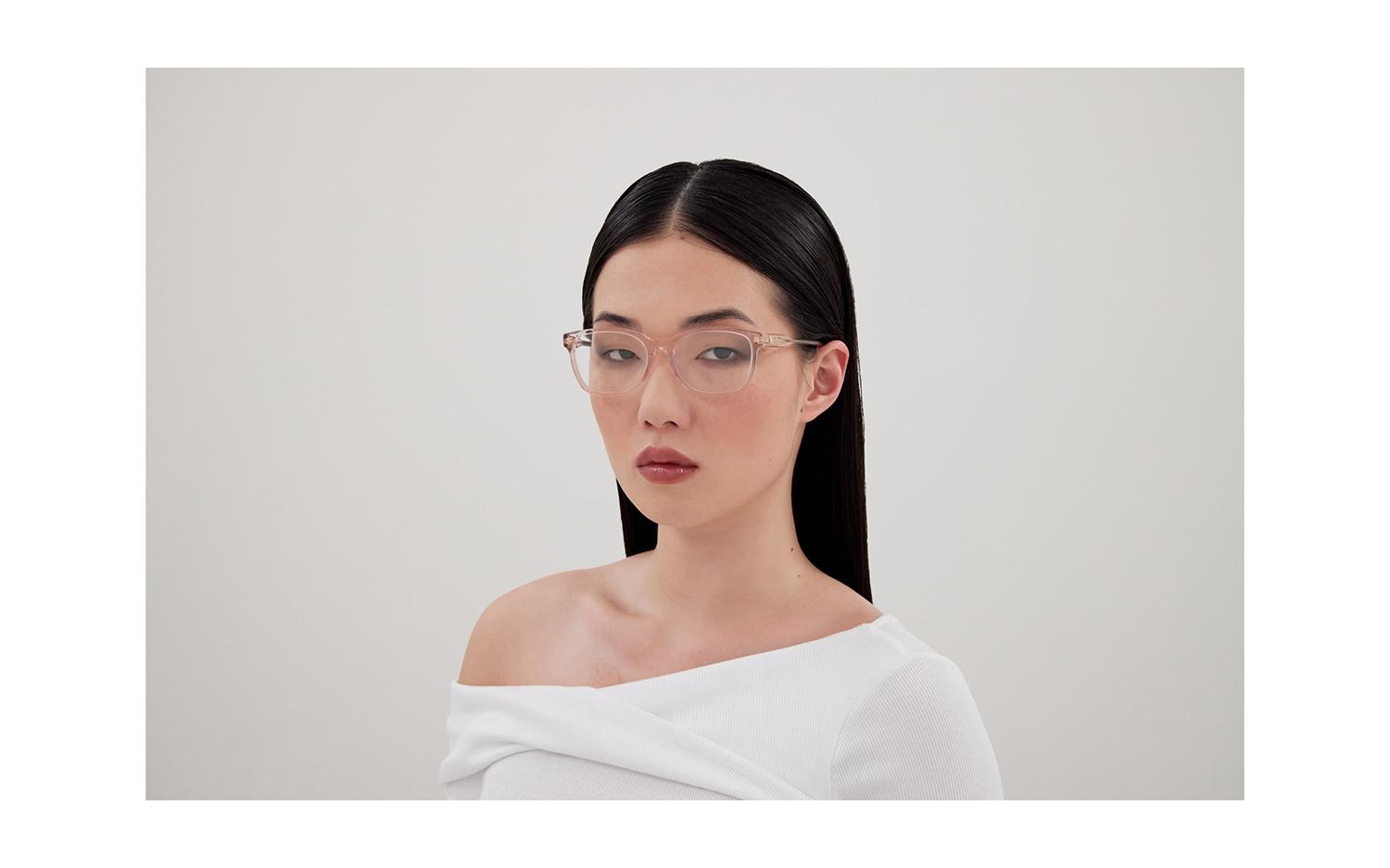 メガネ CHLOE Woman Optical frames Grey CH0276OA 002 Chloé CH0276OA 002 Eyeglasses Transparent Grey - eye-oo.com