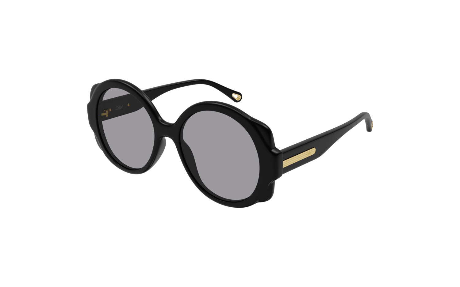 Brown Mirtha round recycled-plastic sunglasses, Chloé