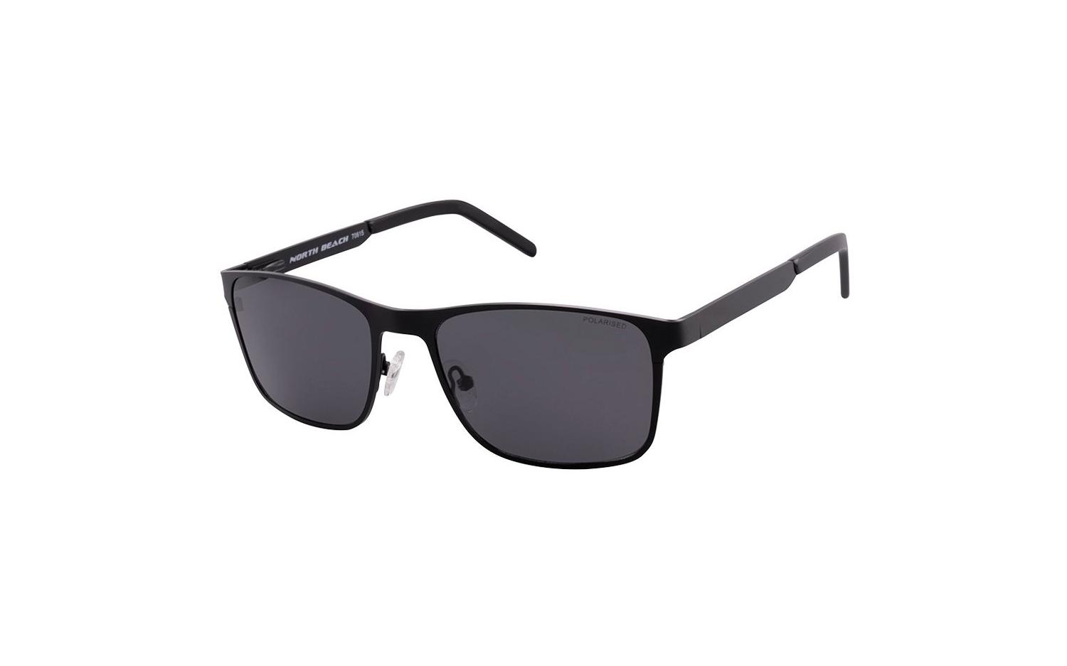 Foster Grant Men's Wrap Fashion Sunglasses Black 